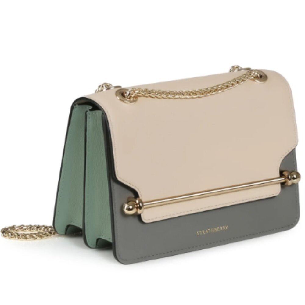 Strathberry Women's East/West Mini Bag - Tri Colour - Desert/Sage/Slate